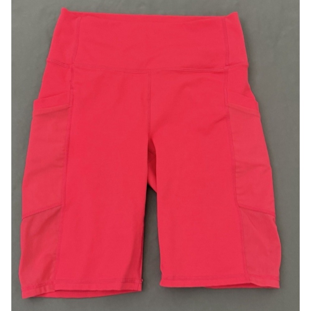 Fabletics PowerHold Athletic Shorts Women's Small Pink Mesh Pockets High‎ Waist